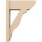 Ekena Millwork 8-in W x 20-in D x 28-in H Funston Slat Rough Cedar Woodgrain TimberThane Outlooker, Primed Tan OUTUR080X20X28FST24RCPR - alternate 5